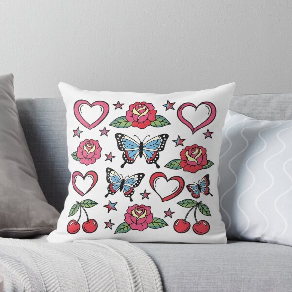 Item preview, Y2K Retro Tattoo Flash - Vintage Hearts and Stars designed and sold by KrovusLab.