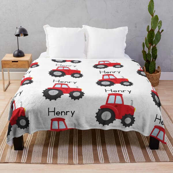 Item preview, Henry Personalized Red Tractor designed and sold by lifeintoart.