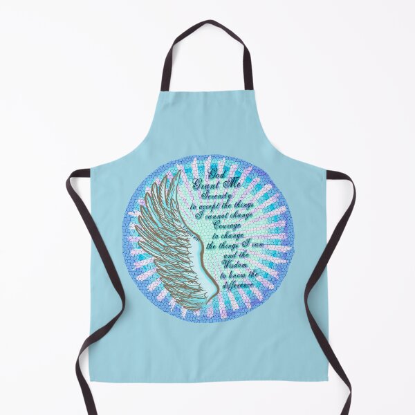 Item preview, Aqua Serenity Prayer Wing designed and sold by artmuvz.