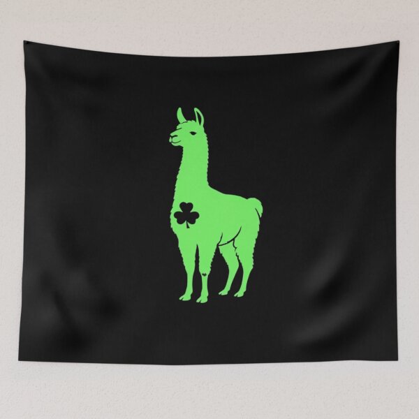 Item preview, Llama Shamrock Lucky Irish Animal designed and sold by salmzouriart.