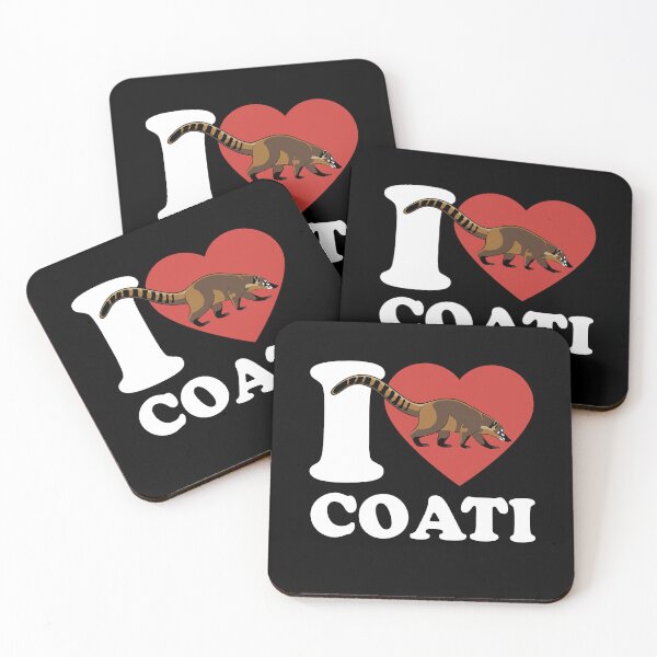 Item preview, I Love Coati - Heart - Favorite animal designed and sold by Halfstone.
