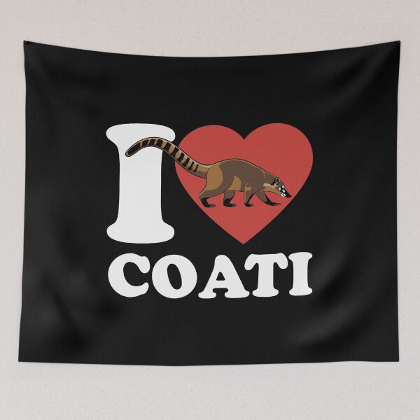 Item preview, I Love Coati - Heart - Favorite animal designed and sold by Halfstone.
