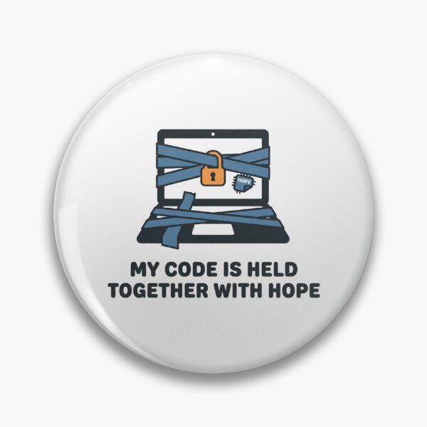Item preview, My Code is Held Together with Hope designed and sold by DuckShip.