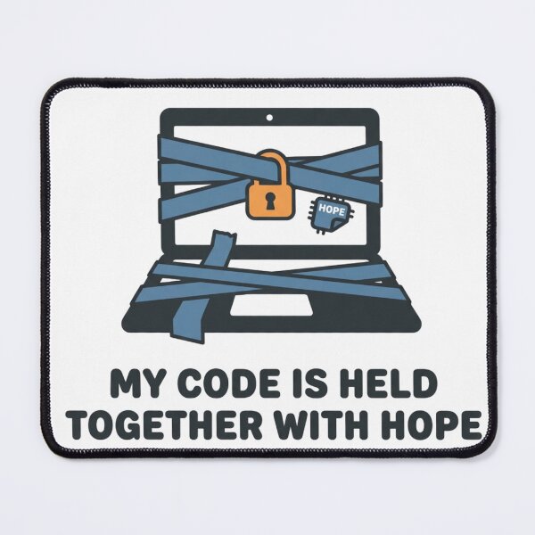 Item preview, My Code is Held Together with Hope designed and sold by DuckShip.