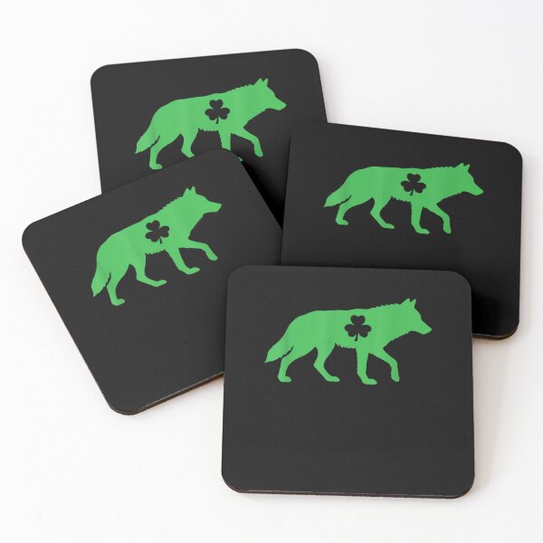 Item preview, Irish Wolf Dog Lover Clover Dog designed and sold by salmzouriart.