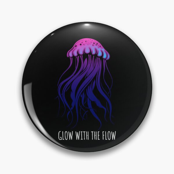 Item preview, Glow with the flow. Jellyfish with tentacles, sea dweller designed and sold by Halfstone.