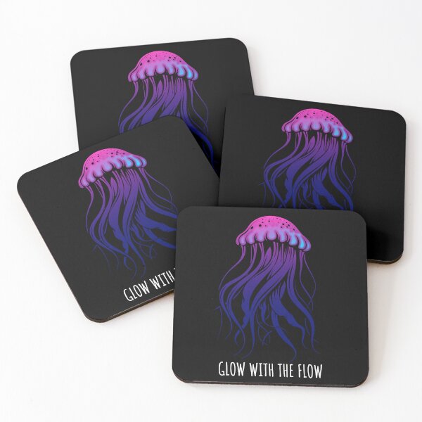 Item preview, Glow with the flow. Jellyfish with tentacles, sea dweller designed and sold by Halfstone.