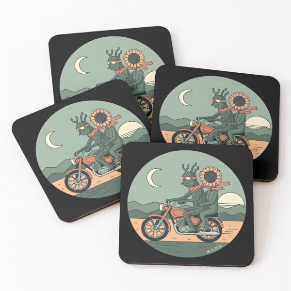 Item preview, Desert Ride – Tree & Sunflower Motorcycle Duo designed and sold by Dogandesighn.