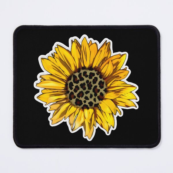 Item preview, Leopard Print Sunflower Floral Aesthetic Botanical Sticker Design designed and sold by Deep-Fold.