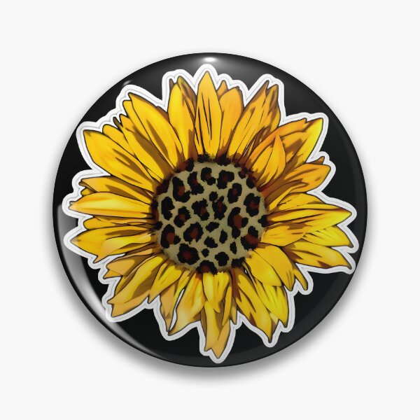 Item preview, Leopard Print Sunflower Floral Aesthetic Botanical Sticker Design designed and sold by Deep-Fold.