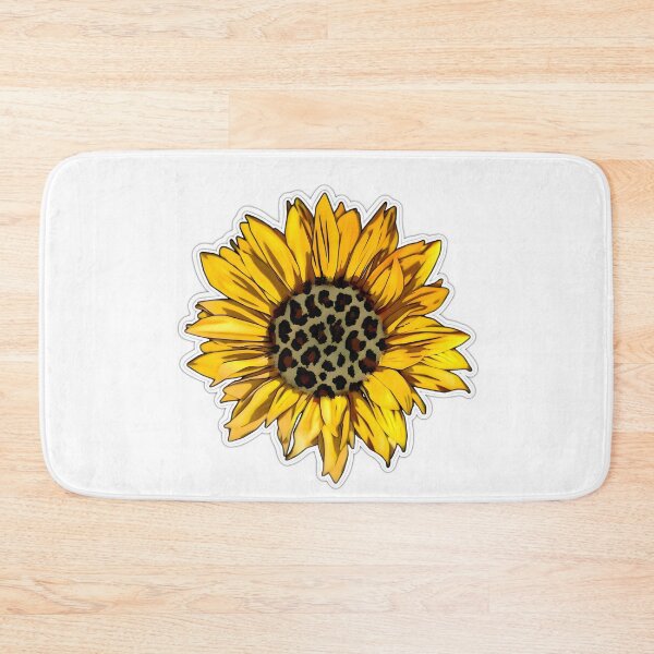 Item preview, Leopard Print Sunflower Floral Aesthetic Botanical Sticker Design designed and sold by Deep-Fold.