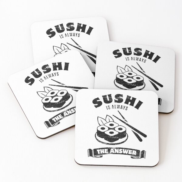 Artikelvorschau, Sushi is always the answer - Saying entworfen und verkauft von Halfstone.
