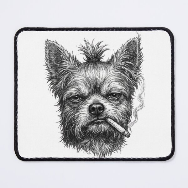 Item preview, Yorkshire Terrier Smoking a Cigarette designed and sold by PRfoxy.