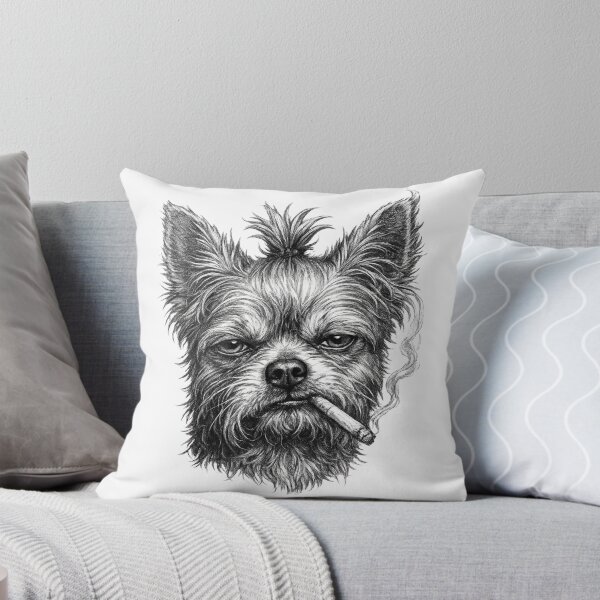 Item preview, Yorkshire Terrier Smoking a Cigarette designed and sold by PRfoxy.