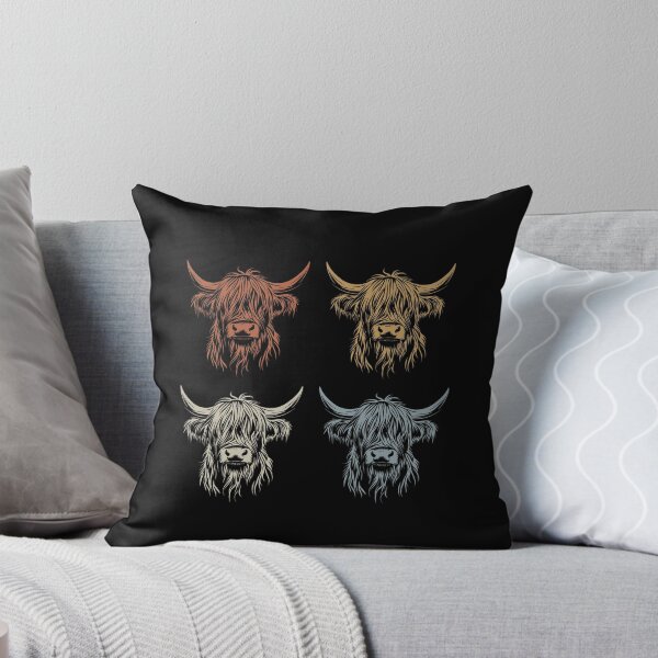 Item preview, Scottish Highland cattle - Cow - Vintage designed and sold by Halfstone.
