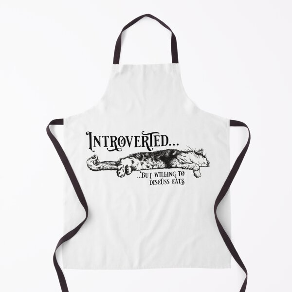 Item preview, Introverted but willing to discuss cats designed and sold by Vanessa Gemmel.