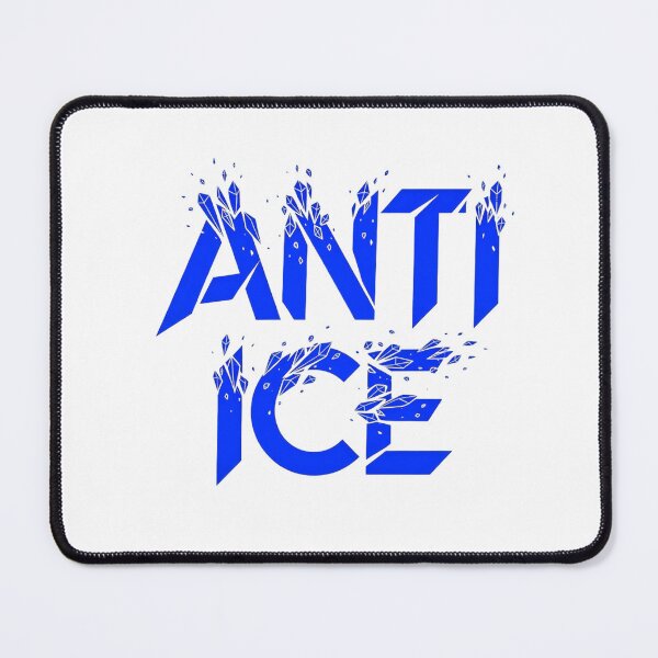 Item preview, Anti Ice - Electric Blue Shattered Crystal Typography designed and sold by Latikshop.
