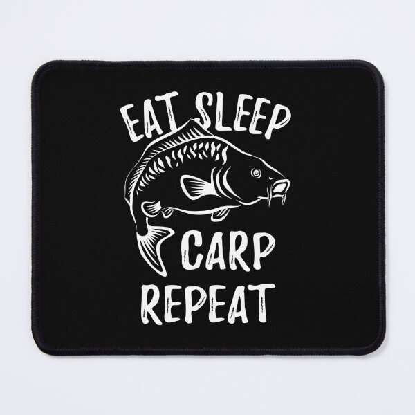 Item preview, Eat Sleep Carp Repeat - Angler carp saying designed and sold by Halfstone.