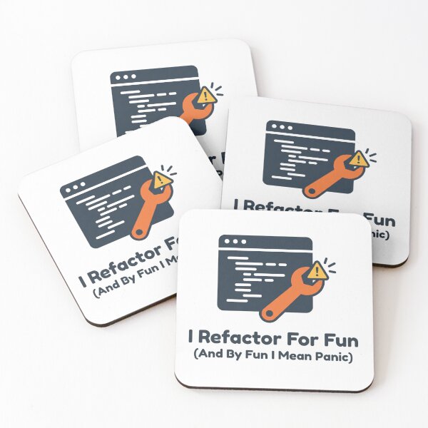 Artikelvorschau, Lustiges Geschenk für Programmierentwickler zum Thema Refactoring-Code entworfen und verkauft von DuckShip.