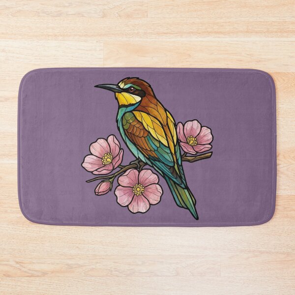 Item preview, European Bee Eater Floral Bird Illustration designed and sold by BirdsnStuff.
