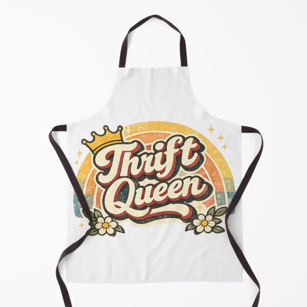 Item preview, Thrift Queen Retro Vintage Typography – Thrifting Lover Aesthetic Design designed and sold by Luvahawb.