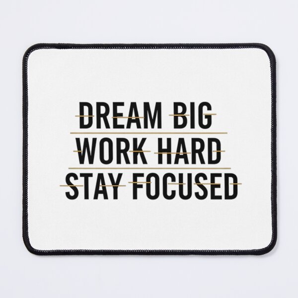 Item preview, Dream Big Work Hard - Motivational Typography Art designed and sold by KrovusLab.