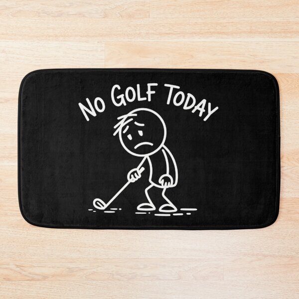 Item preview, No Golf Today Funny Sad Stick Man Golfing Joke designed and sold by Dabbing Turtle Designs.