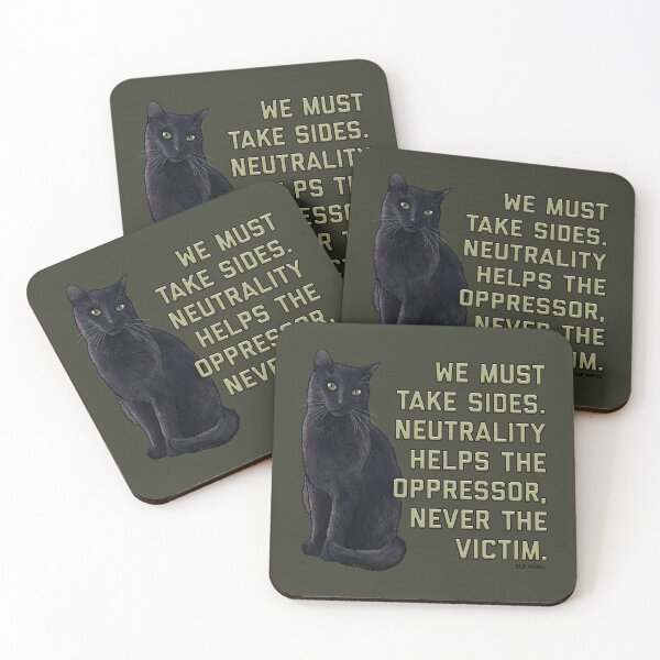 Item preview, We Must Take Sides Cat designed and sold by Art by Veya.