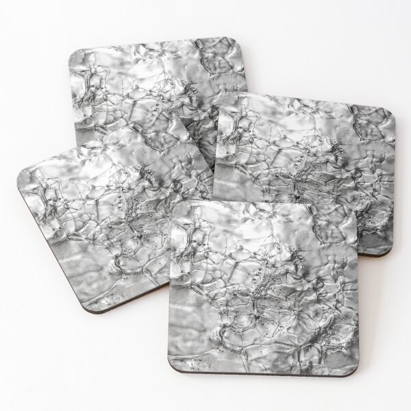 Item preview, Black and white ice texture designed and sold by KRFNatureGifts.