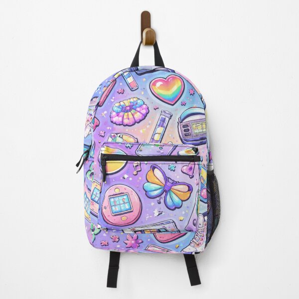 Item preview, 90s Retro Nostalgia Pattern AI – Pastel Y2K Icons Seamless Design designed and sold by Cleora Visuals.