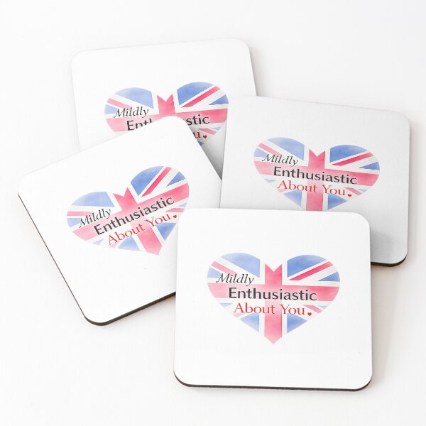Item preview, Valentine's Day - Mildly Enthusiastic About You. British Flag designed and sold by PyxieZen.