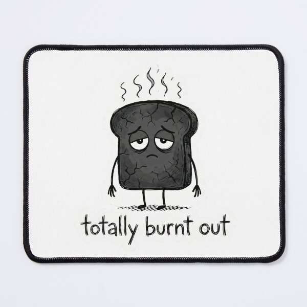 Item preview, Totally Burnt Out Cute Sad Toast Character designed and sold by simonbluevski.