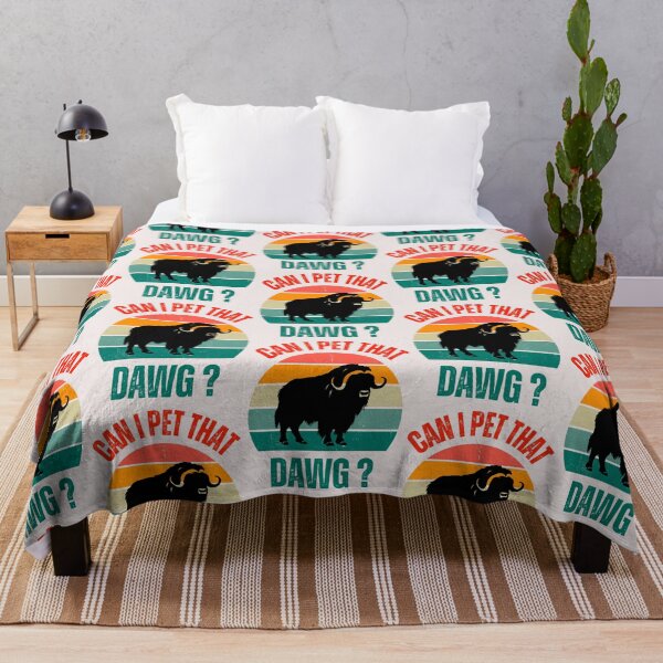 Item preview, Can I Pet That Dog Funny Design For Animal Lovers Funny Muskox designed and sold by erozzz.