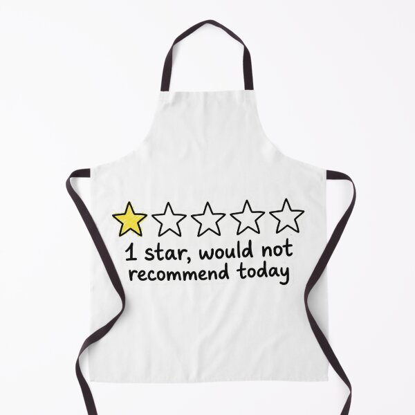 Item preview, 1 Star Would Not Recommend Today Funny Rating designed and sold by simonbluevski.