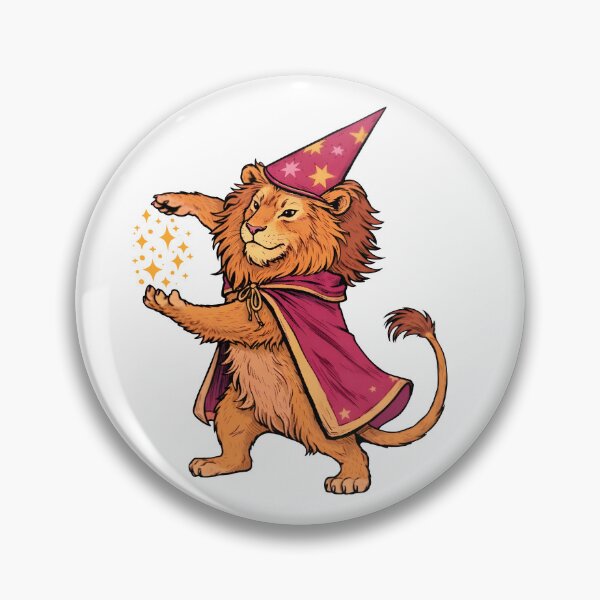 Item preview, Wizard Lion – Magical Fantasy Animal Illustration designed and sold by Senkov.