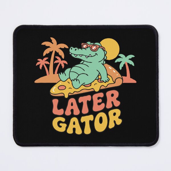 Item preview, Later Gator – Trendy Retro Sticker | Fun Goodbye, Alligator, Pop Culture designed and sold by RedStreamStudio.