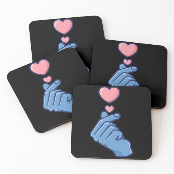 Item preview, Kpop Korean Music Cute Finger Heart Love Korea designed and sold by LuminOrb.