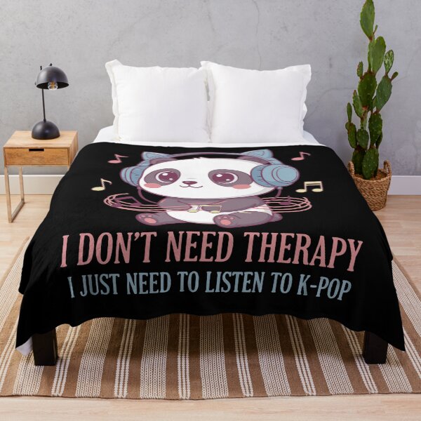 Item preview, I Dont Need Therapy I Just Need K-Pop Panda designed and sold by LuminOrb.