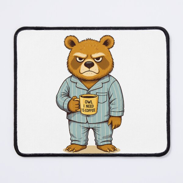 Item preview, Grumpy Bear Morning Sticker | No Coffee No Talk Funny Bear Mood Sticker | Coffee Gift designed and sold by etuvibes.