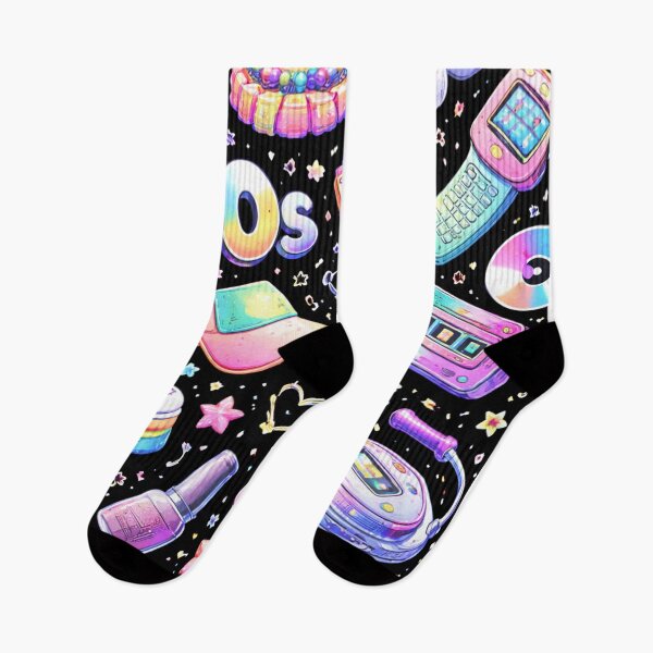 Item preview, 90s Nostalgia Icon Pattern AI – Colorful Retro Pop Culture Seamless Design designed and sold by Cleora Art .