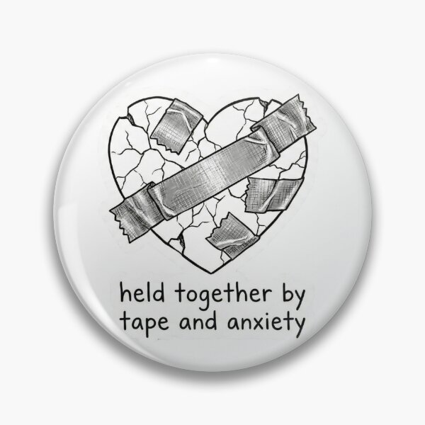 Item preview, Held Together By Tape And Anxiety Broken Heart designed and sold by simonbluevski.