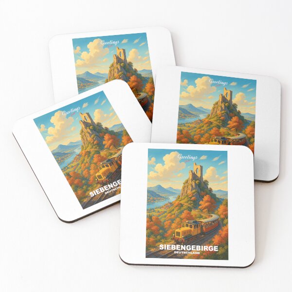 Item preview, Natural Places - Siebengebirge – Drachenfels Railway through autumn designed and sold by Earth Celebration Designs.