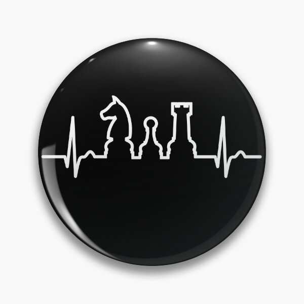 Artikelvorschau, ECG curve - heart curve - pulse, chess - Checkmate entworfen und verkauft von Halfstone.