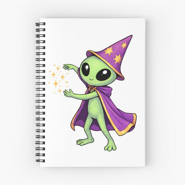 Item preview, Cute Alien Wizard with Magic Sparkles designed and sold by Senkov.