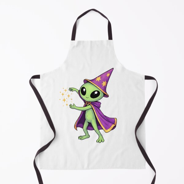 Item preview, Cute Alien Wizard with Magic Sparkles designed and sold by Senkov.