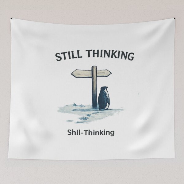 Item preview, still Thinking - Penguin designed and sold by mj200.