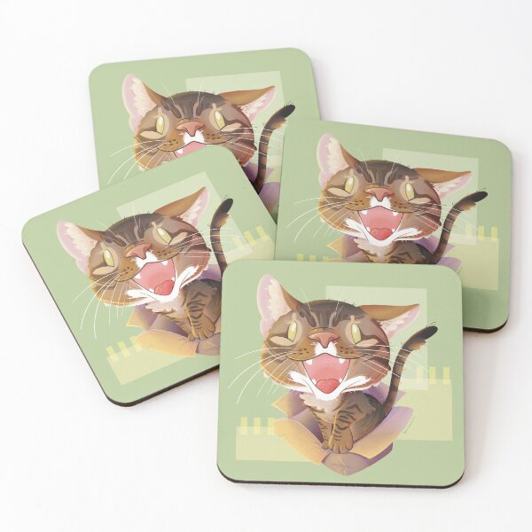 Item preview, Happy Cat in a Box designed and sold by RyukiArtbook.