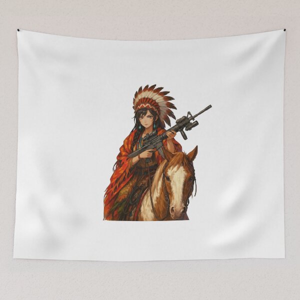Item preview, Gun of Native American designed and sold by RAWLIFEGRAPHIC.