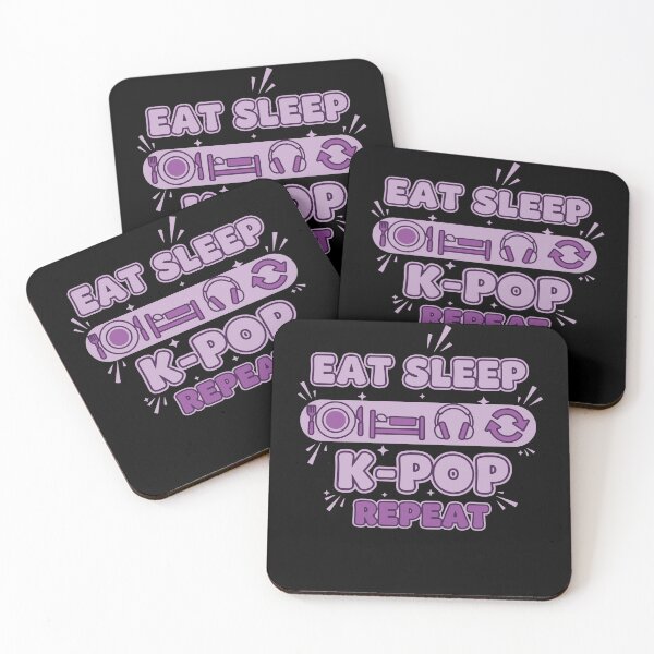 Item preview, Eat Sleep K-Pop Repeat Korean Music Kpop Fans Love designed and sold by LuminOrb.