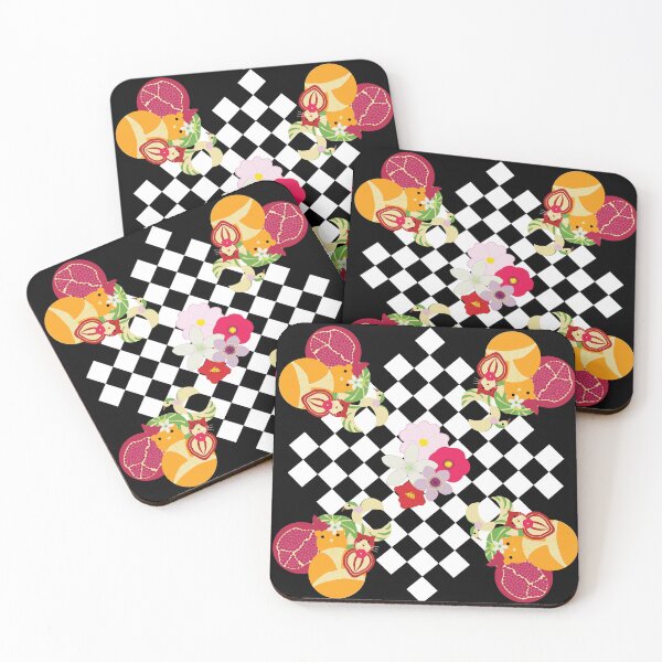 Item preview, Fruity Friend on Black with Checkers designed and sold by Digitalmyth's Designs.